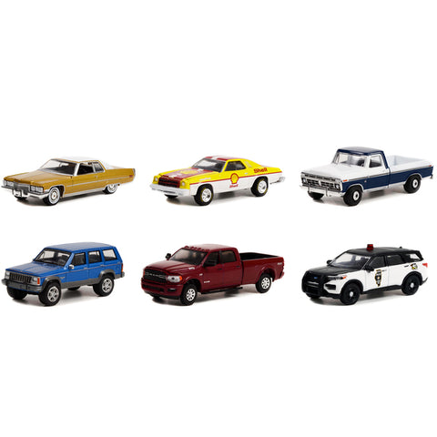 "Anniversary Collection" Set of 6 pieces Series 14 1/64 Diecast Model Cars by Greenlight